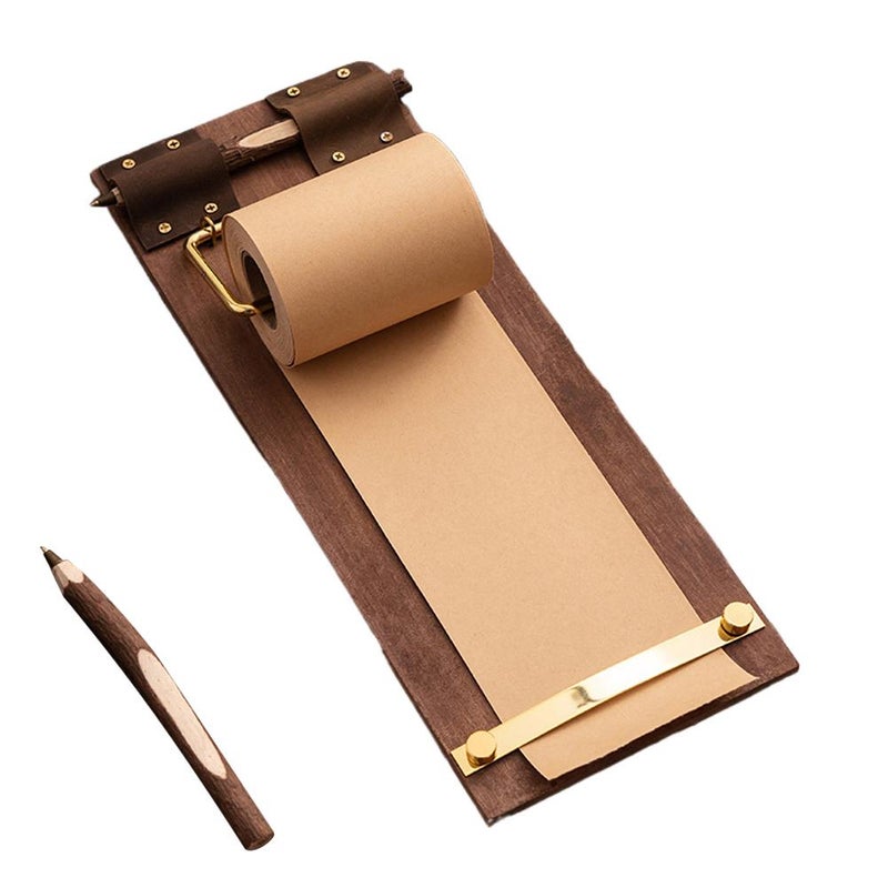 Blank wooden sticky notepad/memo pad
